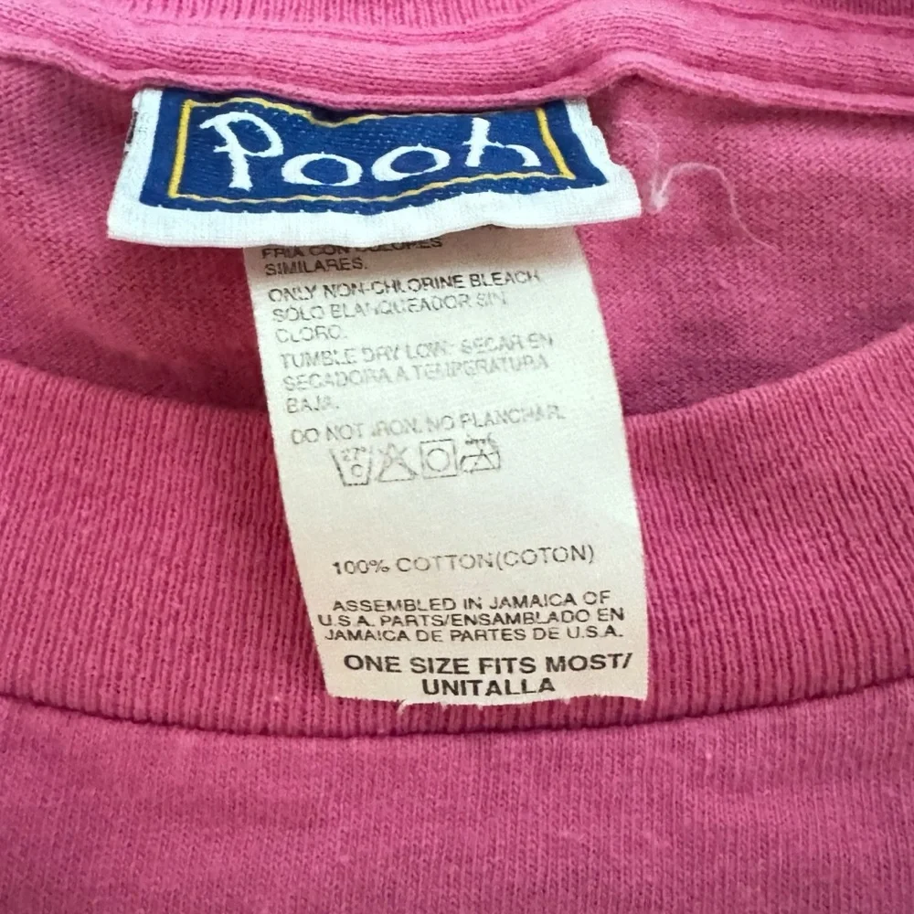 VTG 90s Winnie The Pooh Disney Sleep Shirt Nightshirt One Sz Piglet 100% Cotton - Picture 3 of 4